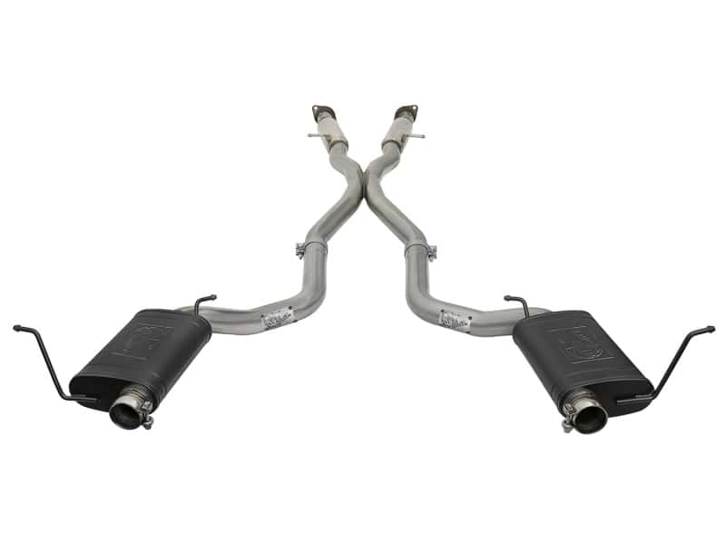 aFe — aFe MACHForce XP 12-17 Jeep Grand Cherokee WK2 SRT8 V8-6.4L 304SS Cat-Back Exhaust System
Cat-Back Exhaust - view 2