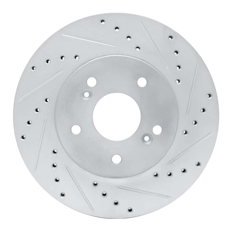 R1 Concepts — R1 91-96 Acura NSX Rear Right Drilled & Slotted Silver Brake Rotor
R1 Brake Rotor Drill - view 1