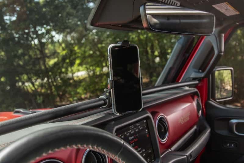 Rugged Ridge — Rugged Ridge 18-21 Jeep Wrangler/Gladiator (JL/JT) Dash Bar - Black
Cell Phone Holder
OFFROAD_INTERIOR - view 2
