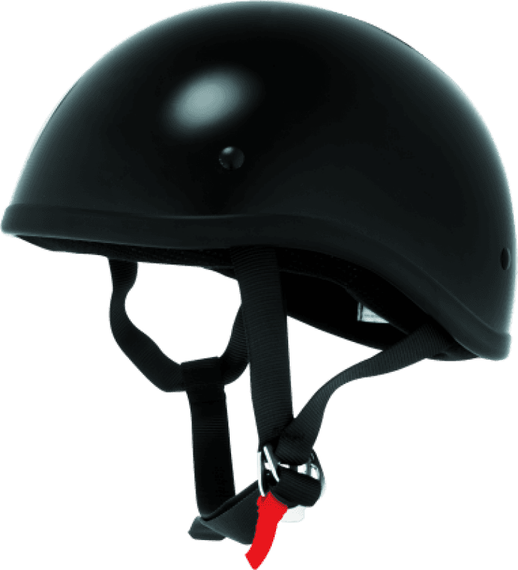 Bikers Choice — Skid Lids Original Helmet Flat Black - Large - view 1