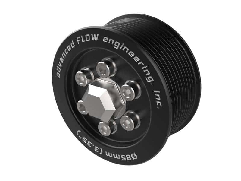 aFe — aFe 15-23 Dodge Challenger / 15-23 Dodge Charger SRT Hellcat 3.35in Supercharger Power Pulley Kit
Billet Power Pulley - view 1