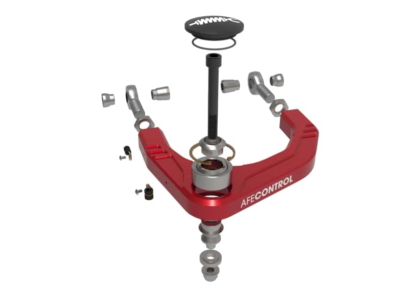 aFe — aFe Control 05-23 Toyota Tacoma Upper Control Arms - Red Anodized Billet Aluminum
Upper Control Arms - view 2