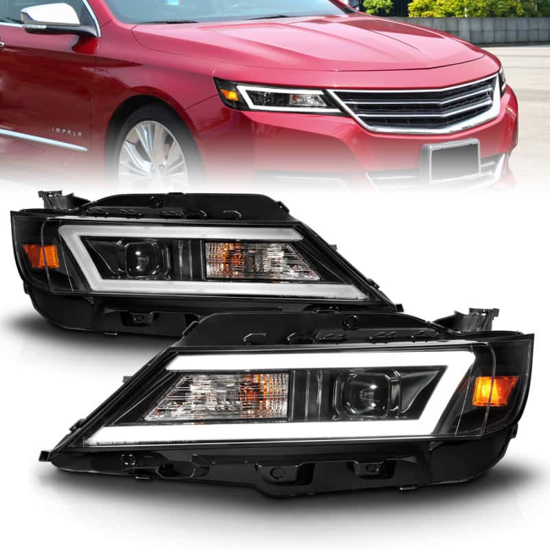 ANZO — ANZO 14-20 Chevrolet Impala Square Projector LED Bar Headlights w/ Black Housing
Head Light Set
HdLtSet - view 2
