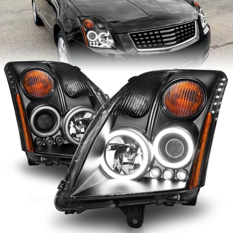ANZO — ANZO 2007-2012 Nissan Sentra Projector Headlights Black
Head Light Set
HdLtSet - view 1