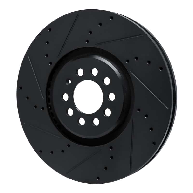 R1 Concepts — R1 04-06 Audi TT Quattro Left Front Drilled & Slotted Black Brake Rotor
R1 Brake Rotor Drill - view 2
