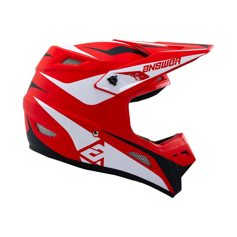 Answer — Answer 26 AR1 Mototown Helmet Glossy Red/White/Black Youth - Small - view 2