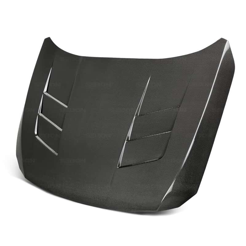 Seibon — Seibon 18-20 Honda Accord TS-Style Carbon Fiber Hood - view 1