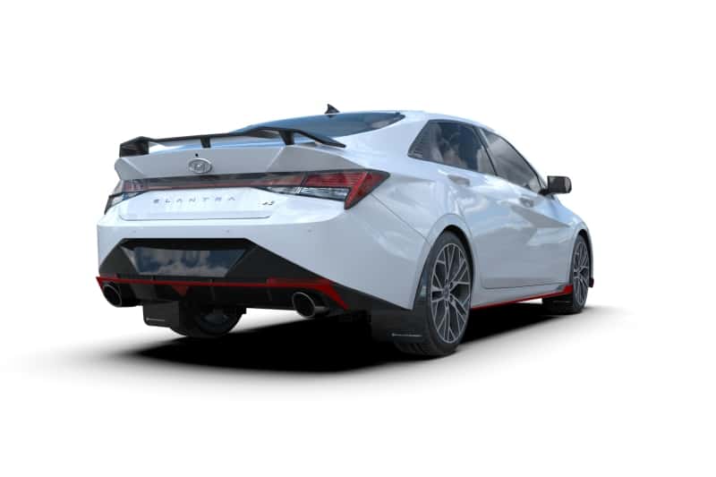 Rally Armor — Rally Armor 22-23 Hyundai Elantra N & N Line Black UR Mud Flap w/Light Blue Logo
Mud Flap - view 4