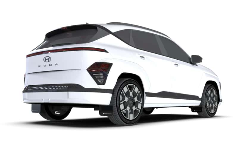 Rally Armor — Rally Armor 24-25 Hyundai Kona/Kona EV Black UR Mud Flap w/Red Logo
Mud Flap - view 4