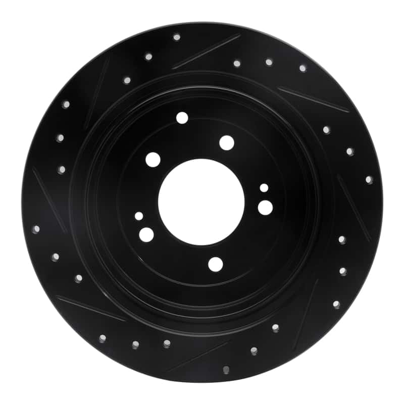 R1 Concepts — R1 16-22 Hyundai Tucson Rear Right Drilled & Slotted Black Brake Rotor
R1 Brake Rotor Drill - view 5