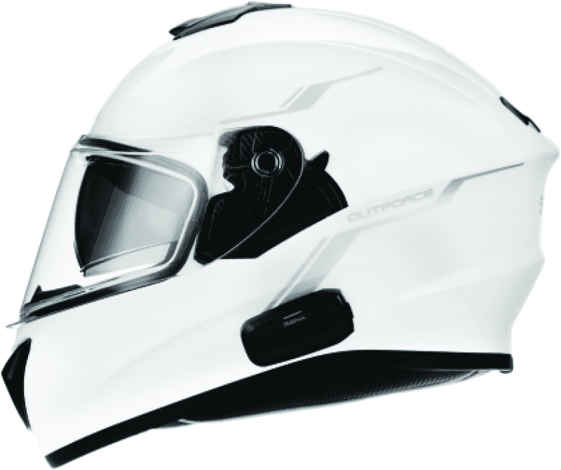 Sena Technologies — Sena Technologies Outforce Full Face Bluetooth Helmet Glossy White - XL - view 4