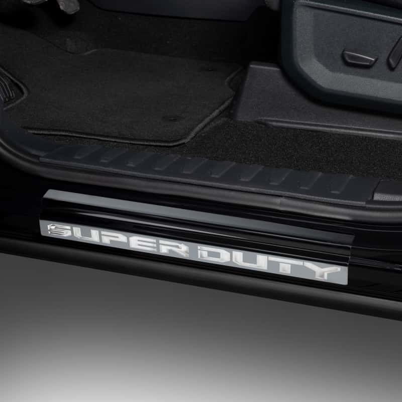 Putco — Putco 99-16 Ford SuperDuty Crew Cab w/ SUPERDUTY Etching (4pcs) Black Platinum Door Sills
DoorSillProtSet - view 5
