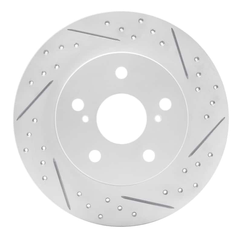 R1 Concepts — R1 11-16 Scion Tc Rear Right Drilled & Slotted Geo-Carbon Rotor - view 1