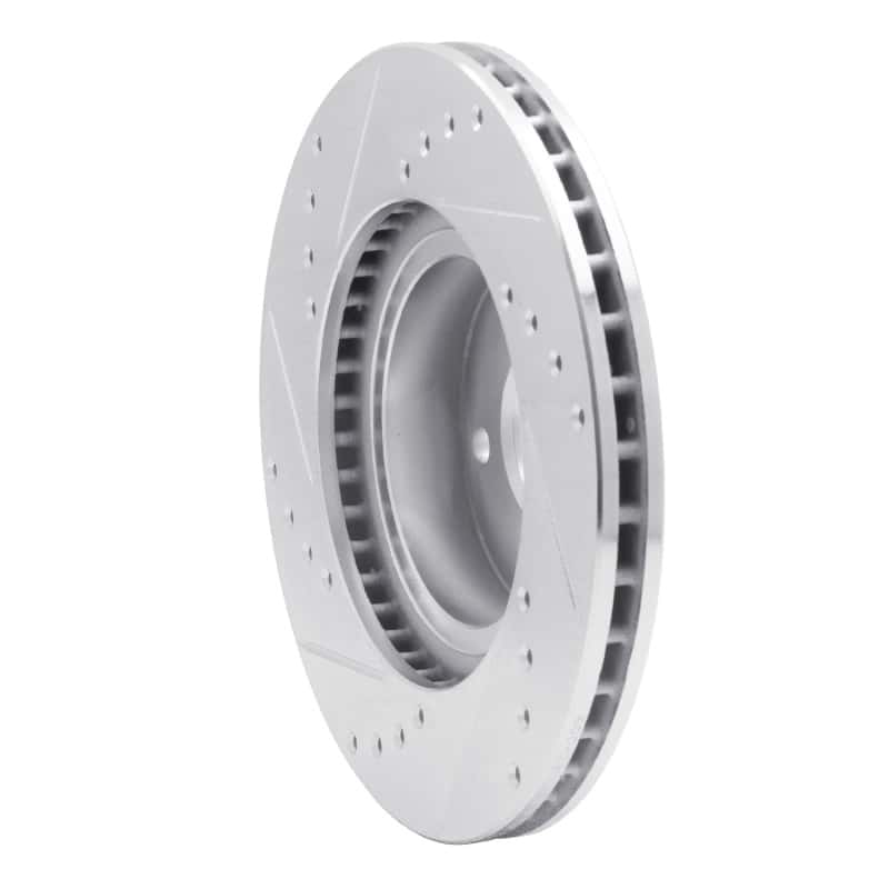 R1 Concepts — R1 90-16 Saab 9-2X Front Right Drilled & Slotted Silver Brake Rotor
R1 Brake Rotor Drill - view 4