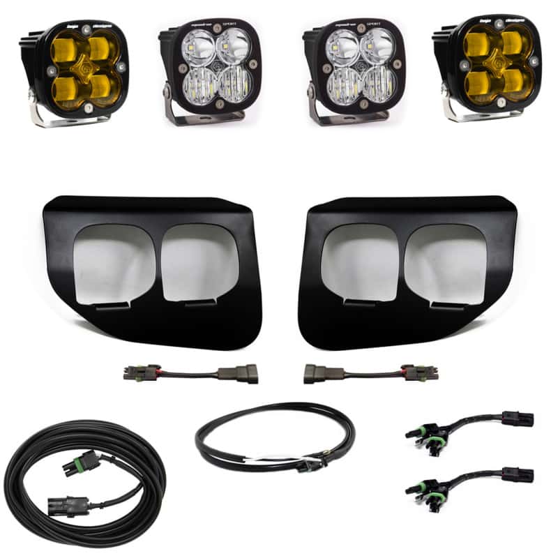 Baja Designs — Baja Designs Ford Super Duty (20-On) Fog Lights FPK Amber SAE/Sport DC Baja Designs w/Upfitter - view 1