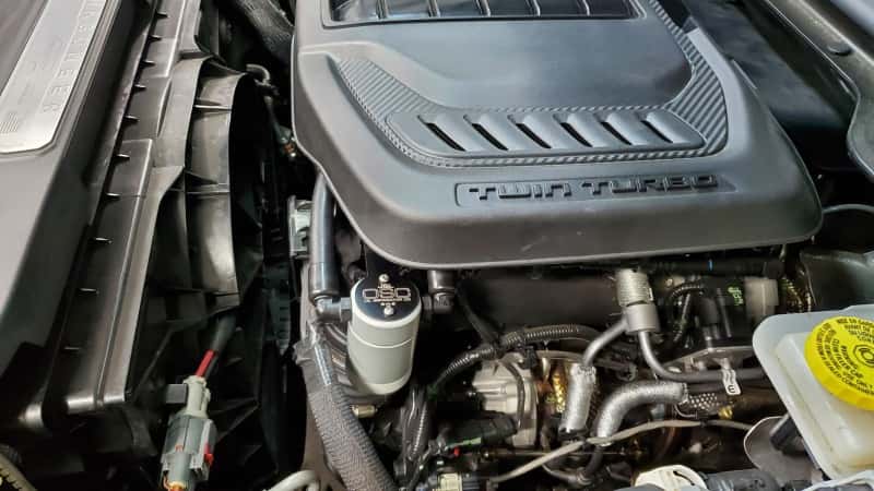 J&L — J&L 2025-2026 Ram 1500 3.0; 22-25 Jeep Wagoneer 3.0 Separator-Silver
Oil Separator - view 3