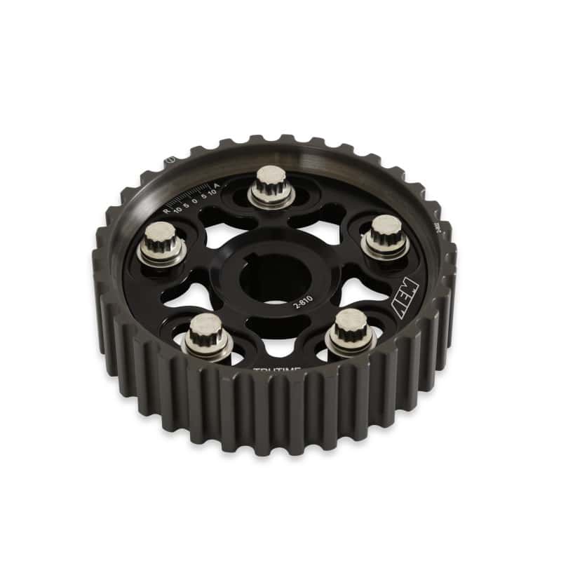 AEM — AEM 90-91 Acura Interga RS LS GS & GSR/ 99-00 Honda Civic Si Black Tru-Time Cam Gear
Adjustable Cam Gears
Tru-Time Cam Gear - view 3