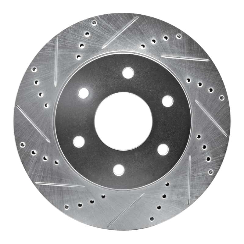 R1 Concepts — R1 04-05 Infiniti QX56 Front Left Drilled & Slotted Silver Brake Rotor
R1 Brake Rotor Drill - view 1