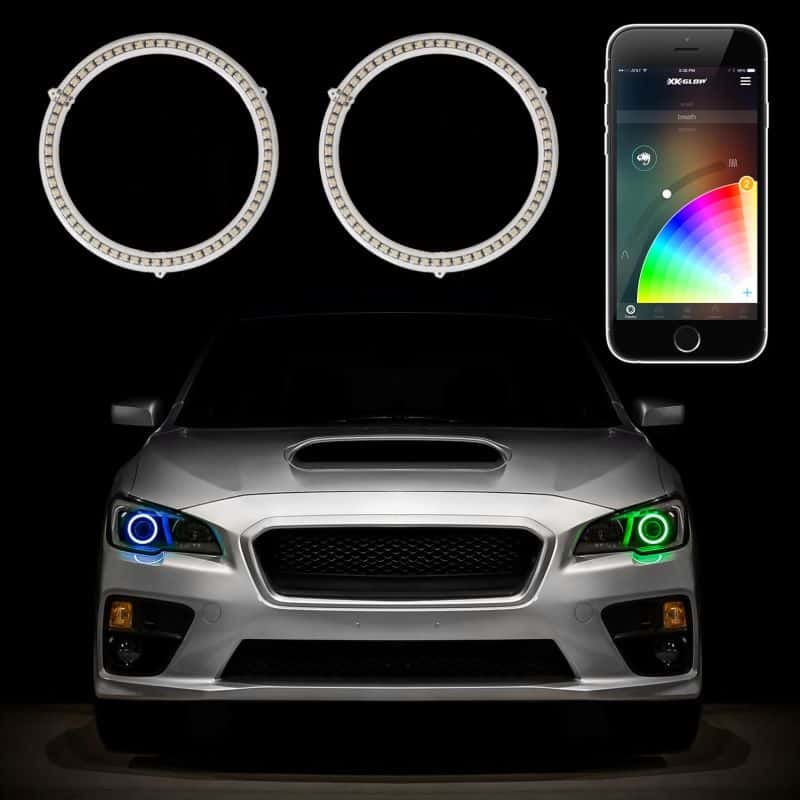 XKGLOW — XK Glow 2x50mm - RGB Switchback Halo Million Color XKCHROME Smartphone App Controlled Kit - view 2