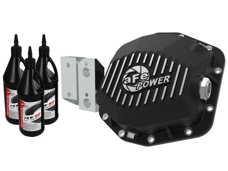 aFe — aFe 20-23 Jeep Gladiator JT (Dana M220) Pro Series Rear Differential Cover Black w/ Machined Fins
Differential Cover - view 1