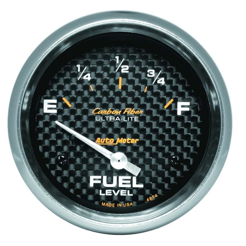 AutoMeter — Autometer AP 65+ GM 2-5/8in Fuel Level Carbon Fiber Electric Gauge Pod
GA 2.6" FUEL 0-90 CF - view 2