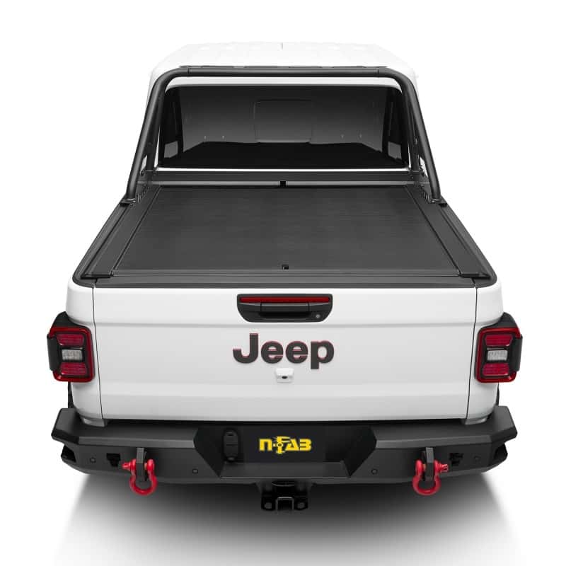 Rugged Ridge — Rugged Ridge 20-22 Jeep Gladiator w/Trail Rail Sys Armis Tonneau Cover w/Max Track - Tex. Blk
Tonneau Cover
OFFROAD_TOPS - view 3