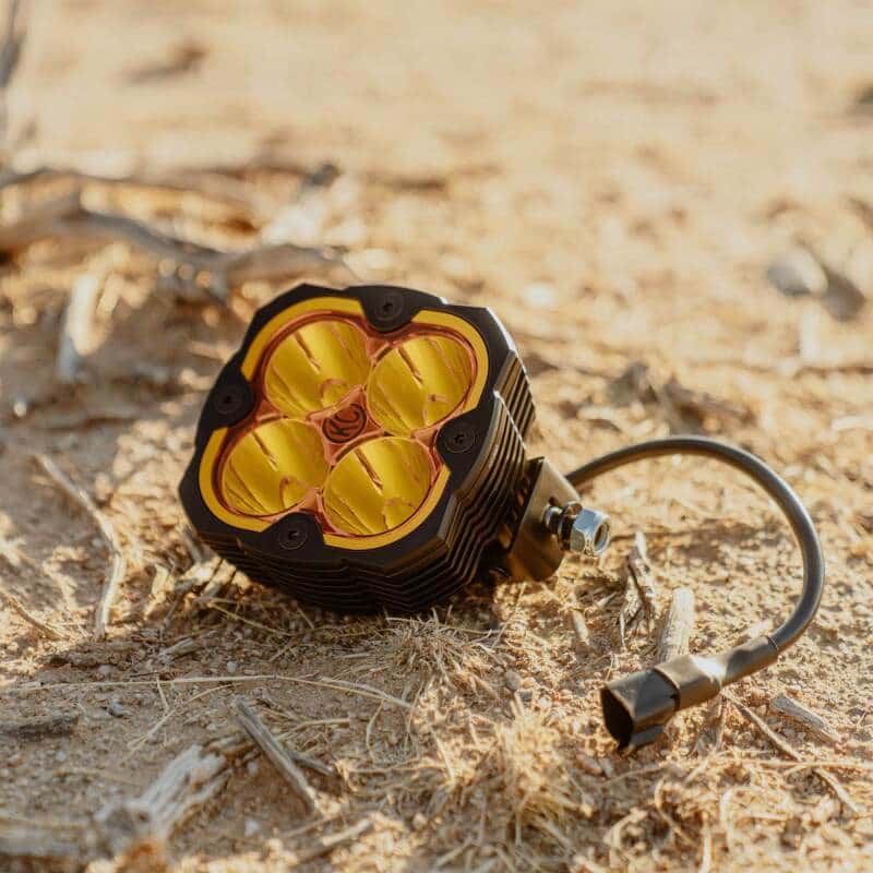 KC HiLiTES — KC HiLiTES FLEX ERA 4 Performance Yellow Spot Beam Lens - view 2