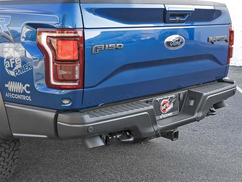 aFe — aFe MACH Force-Xp Cat-Back Exhaust w/Dual Hi-Tuck Tips Black 17-18 Ford F-150 Raptor V6-3.5L (tt)
Cat-Back Exhaust - view 8