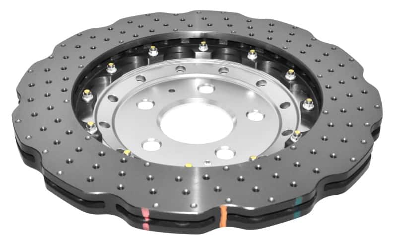 DBA — DBA 2014+ Audi RS Q3 Front 5000 Series Cross Drilled & Dimpled Rotor w/Clear Anodized Hat
Brake Rotor
Brake Disc - view 4