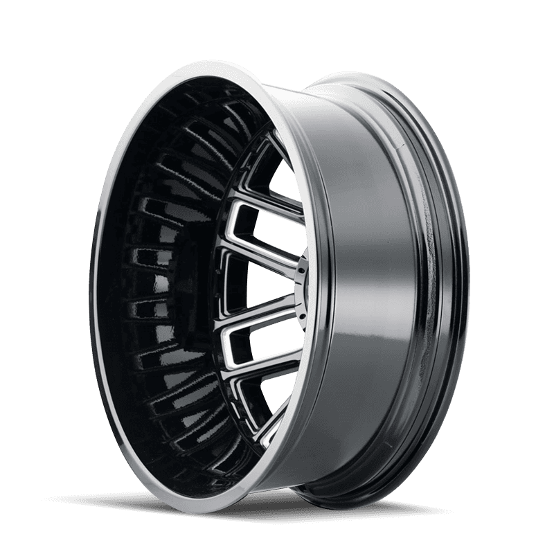 Mayhem — Mayhem 8107D Cogent Dually 20x8.25 / 8x200 BP / -192mm Offset / 142mm Hub Blk w/ Milled Spokes Wheel
MAYHEM 8107D - view 2