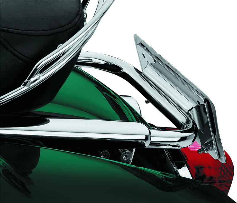 Kuryakyn — Kuryakyn Laydown License Plate Holder 97-08 Touring Chrome - view 2