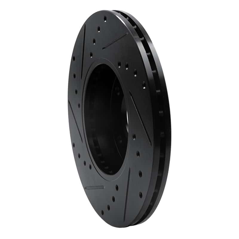 R1 Concepts — R1 89-99 Infiniti I30 Front Right Drilled & Slotted Black Brake Rotor
R1 Brake Rotor Drill - view 4