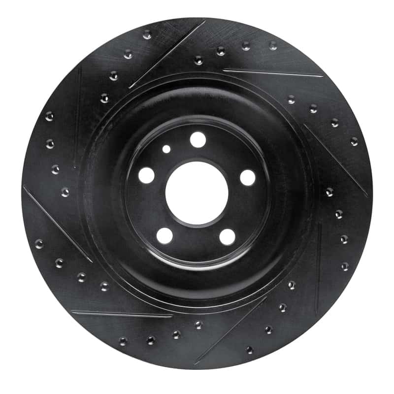 R1 Concepts — R1 16-26 Polestar Polestar 2 Rear Right Drilled & Slotted Black Brake Rotor
R1 Brake Rotor Drill - view 5