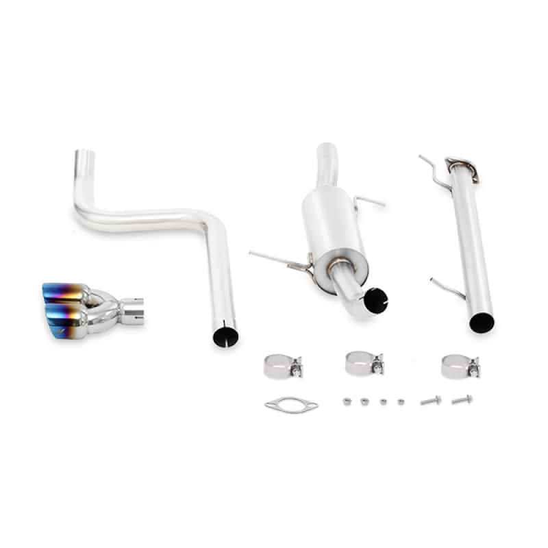 Mishimoto — Mishimoto 14-16 Ford Fiesta ST 1.6L 2.5in Stainless Steel Cat-Back Exhaust w/ Burnt Ti Tips - view 1