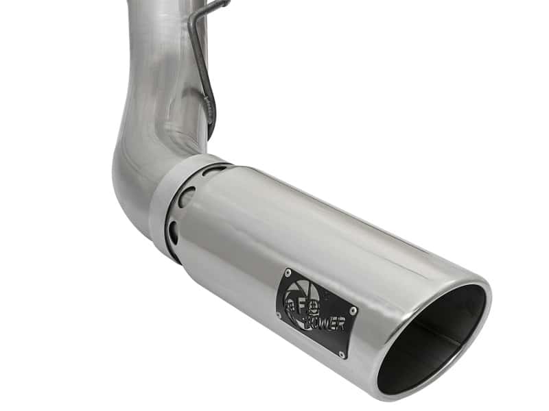 aFe — aFe LARGE BORE HD 5in 409-SS DPF-Back Exhaust w/Polished Tip 2017 Ford Diesel Trucks V8 6.7L (td)
DPF-Back Exhaust - view 5