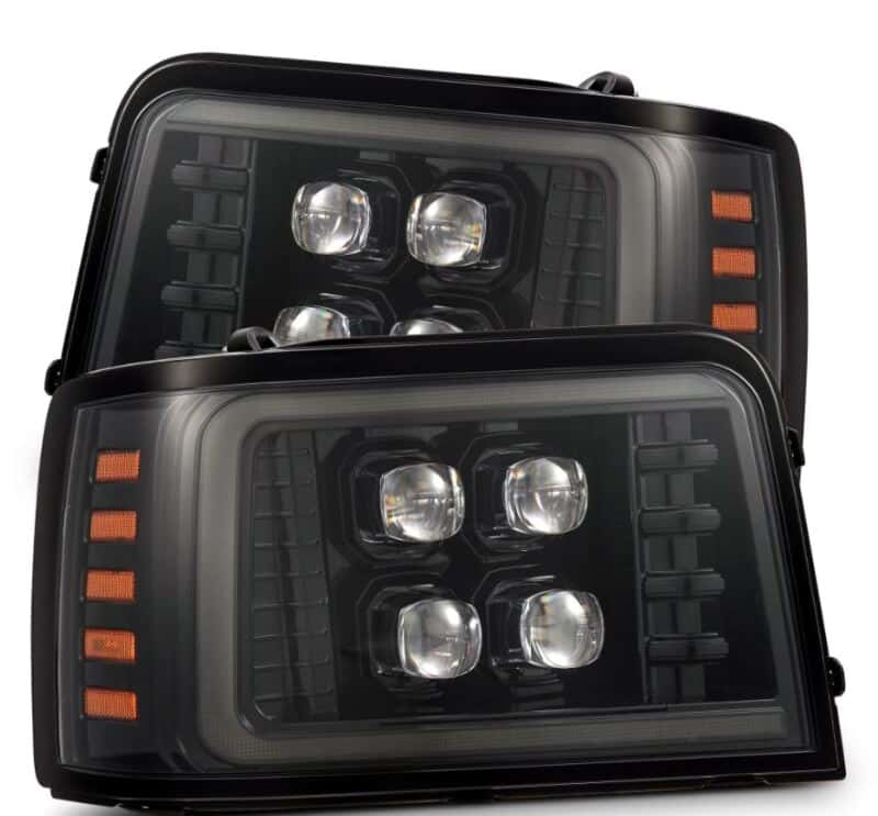 AlphaRex — AlphaRex 92-96 Ford F-Series/Bronco NOVA-Series LED Proj Headlight Alpha-Bk w/Actv Light SS & SBDRL
Projector Headlights - view 1
