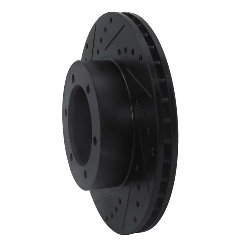 R1 Concepts — R1 91-98 Toyota 4Runner Front Left Drilled & Slotted Black Brake Rotor
R1 Brake Rotor Drill - view 2