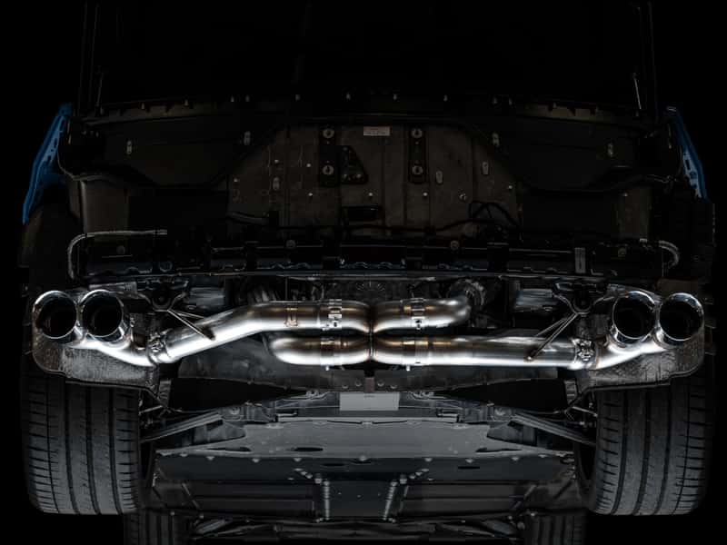 AWE Tuning — AWE Tuning 2020 Chevrolet Corvette (C8) Track Edition Exhaust - Quad Chrome Silver Tips
Track Exhaust - view 7