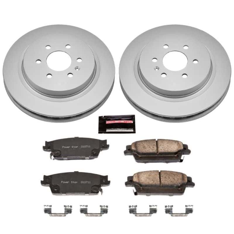 PowerStop — Power Stop 04-09 Cadillac SRX Rear Z17 Evolution Geomet Coated Brake Kit - view 1