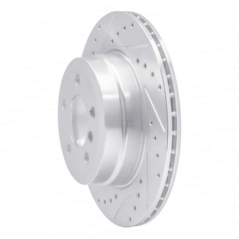 R1 Concepts — R1 07-19 BMW X6 Rear Left Drilled & Slotted Silver Brake Rotor
R1 Brake Rotor Drill - view 2