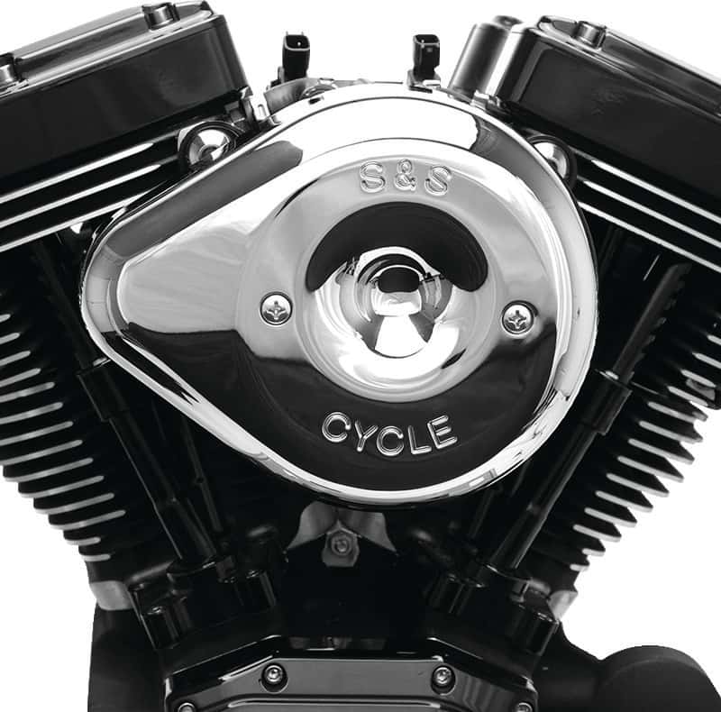 S&S Cycle — S&S Cycle 2007+ XL Sportster Models w/ Stock EFI Stealth Air Cleaner Kit w/ Chrome Teardrop Cover - view 2
