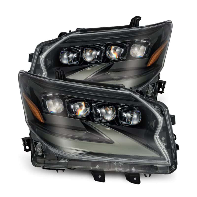AlphaRex — AlphaRex 14-19 Lexus GX460 (Non-AFS) NOVA LED Proj Headlights Alpha Black w/Activ Light/Seq Signal
Projector Headlights - view 1