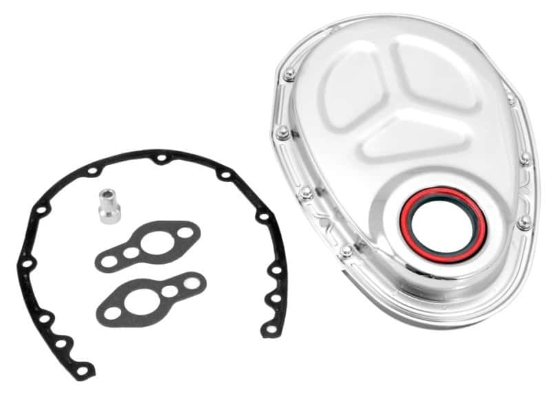 Spectre — Spectre SB Chevrolet Timing Cover (Incl. Pre-Installed Seal/Gaskets/Bolts) - Chrome - view 2