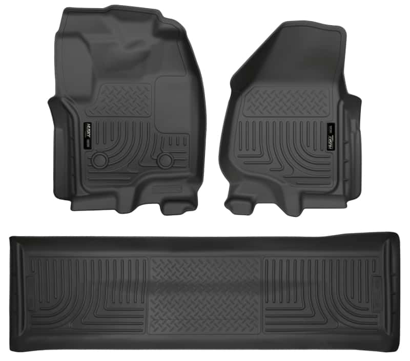 Husky Liners — Husky Liners 2012.5 Ford SD Crew Cab WeatherBeater Combo Black Floor Liners (w/o Manual Trans Case)
Floor Liners - view 1