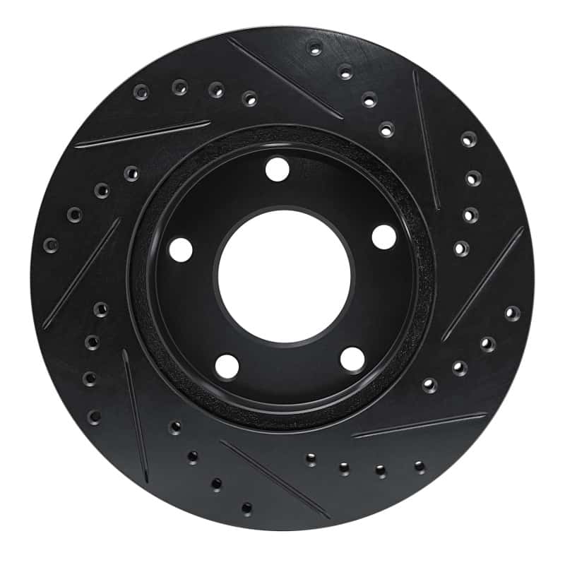 R1 Concepts — R1 69-78 Cadillac Eldorado Front/Rear Left Drilled & Slotted Black Brake Rotor
R1 Brake Rotor Drill - view 5