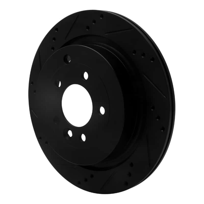 R1 Concepts — R1 05-16 Land Rover Discovery (Latin America) Rear Left Drilled & Slotted Black Brake Rotor
R1 Brake Rotor Drill - view 2