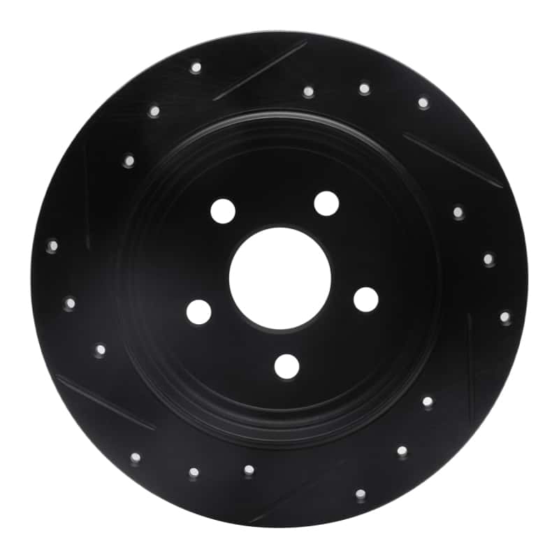 R1 Concepts — R1 88-95 Chrysler New Yorker Rear Right Drilled & Slotted Black Brake Rotor
R1 Brake Rotor Drill - view 5