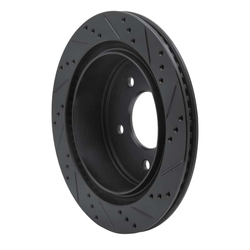 R1 Concepts — R1 04-06 Ford Econoline Rear Left Drilled & Slotted Black Brake Rotor
R1 Brake Rotor Drill - view 4