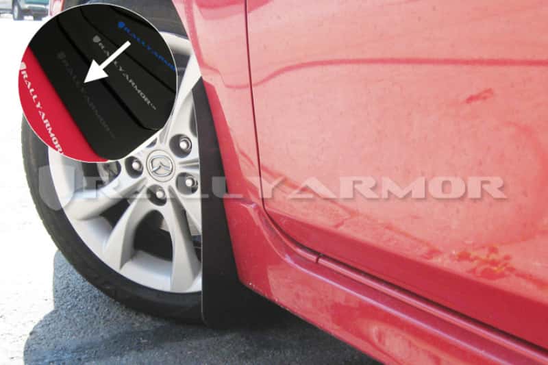 Rally Armor — Rally Armor 10-13 Mazda3/Speed3 (Hatch/Sedan) Black UR Mud Flap w/Grey Logo
Mud Flap - view 2