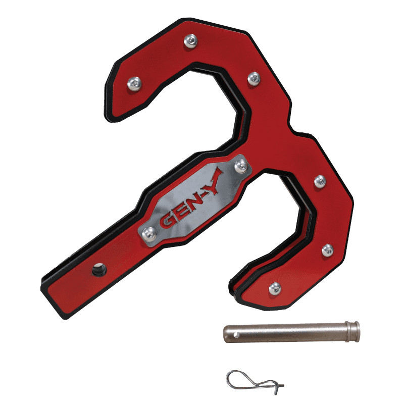 GEN-Y Hitch — Gen-Y Hulk 2.0 16K Tow Hook 2in Shank w/GH-099 Pin/GH-011 Clip - Black/Red
Tow Hook - view 2